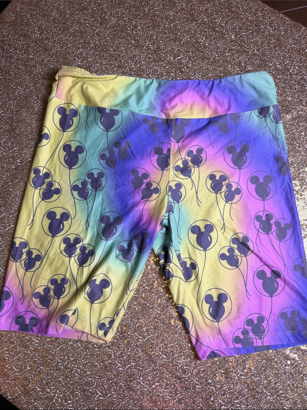 Disney Rainbow Balloon Biker Shorts | Large